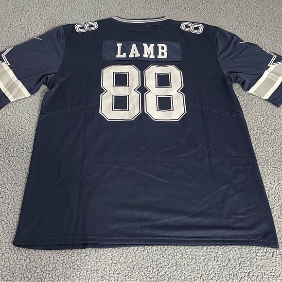 Dallas Cowboys CeeDee Lamb Jersey Blue Stitched Nike #88 NEW Mens Adult CD - Picture 2 of 16